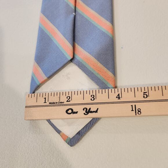 Brooks Brothers Makers Multicolor Striped 100% Silk Handmade Necktie Old Money - Picture 5 of 7